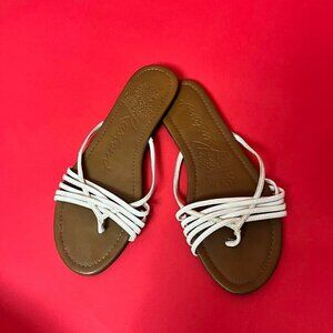 Kustom / White strappy sandals 🤎🤍​​​​​​​​​​​